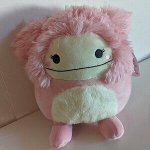 NWT 8" Brina Bigfoot Yeti Squishmallows Pink Plush Stuffed Animal Collectible